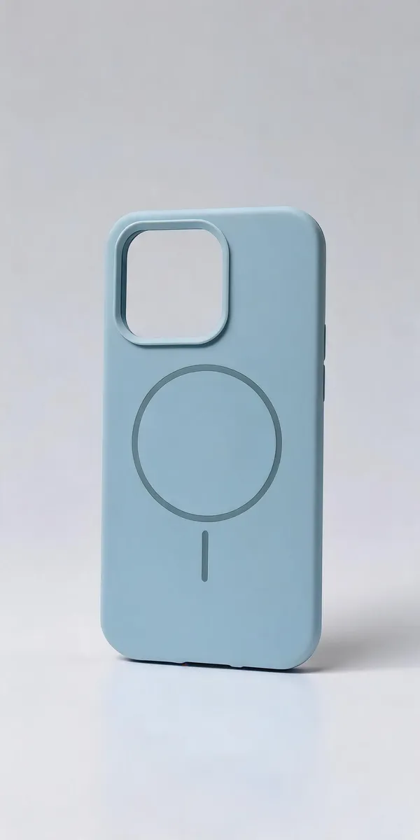 Light_Blue_Magnetic_Ring_Phone_Cover_For_Iphone_13_Pro