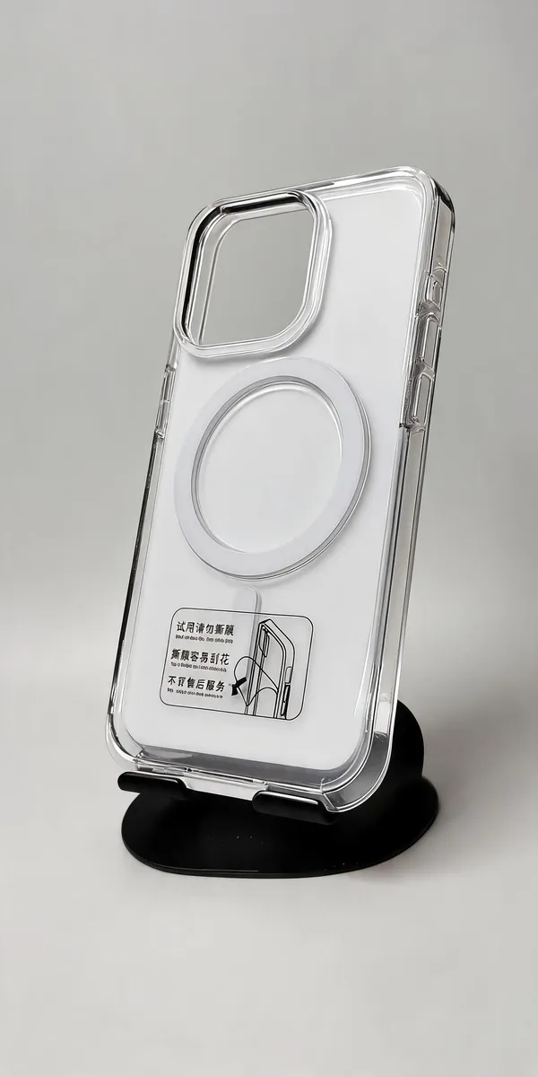 Clear_Magnetic_Ring_Phone_Cover_For_Iphone_13_Pro