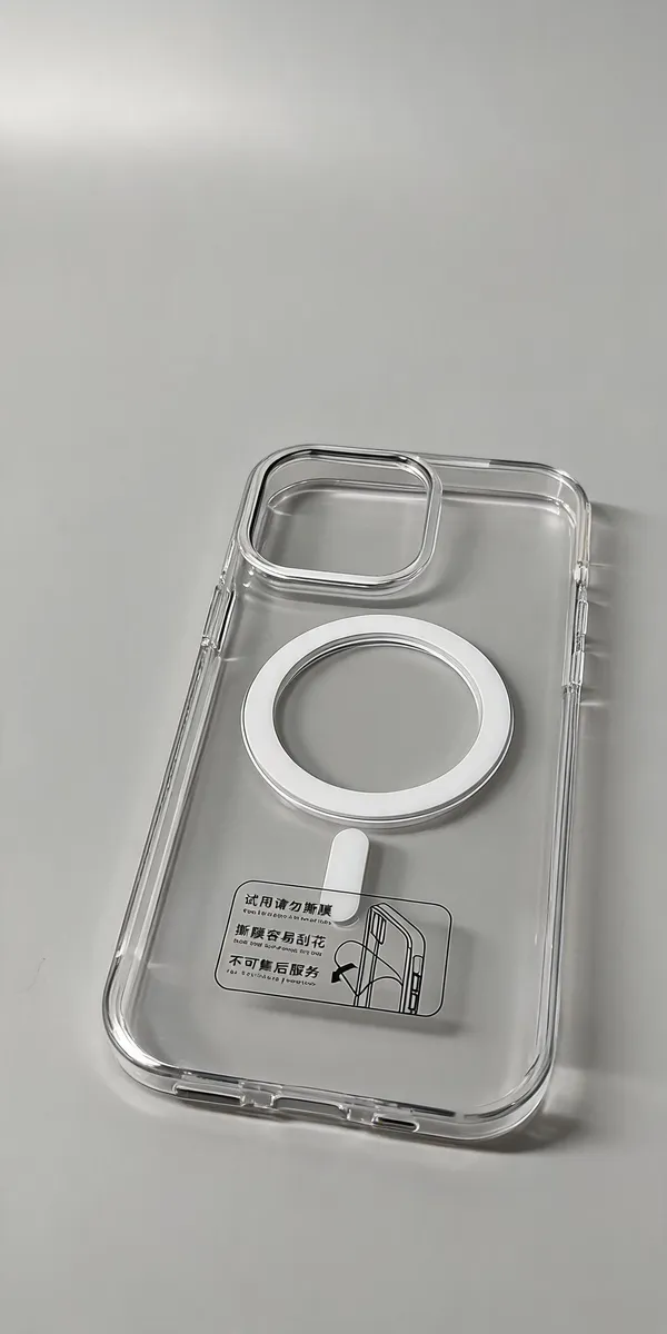 Clear_Magnetic_Ring_Phone_Cover_For_Iphone_14_Pro_Max
