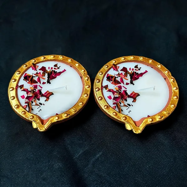 Wax_Festive_Dried_Rose_Petal_Diya_Tealight_Candle_White_-_Pack_of_2