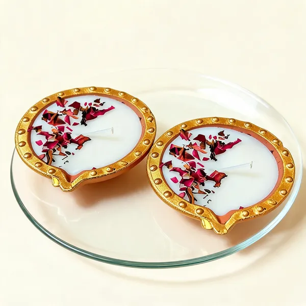Wax_Festive_Dried_Rose_Petal_Diya_Tealight_Candle_White_-_Pack_of_2
