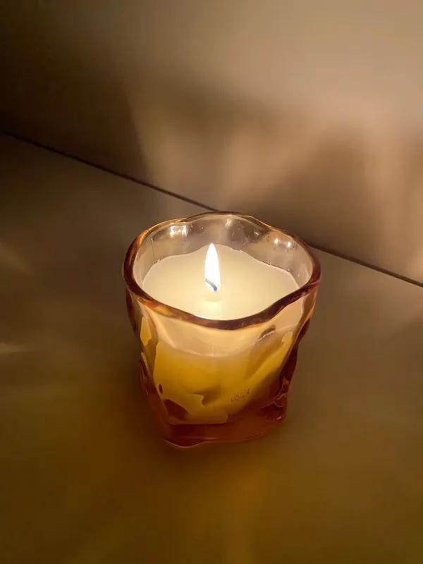 Glass_Decorative_Amber_Textured_Jar_Candle_-_Pack_of_2