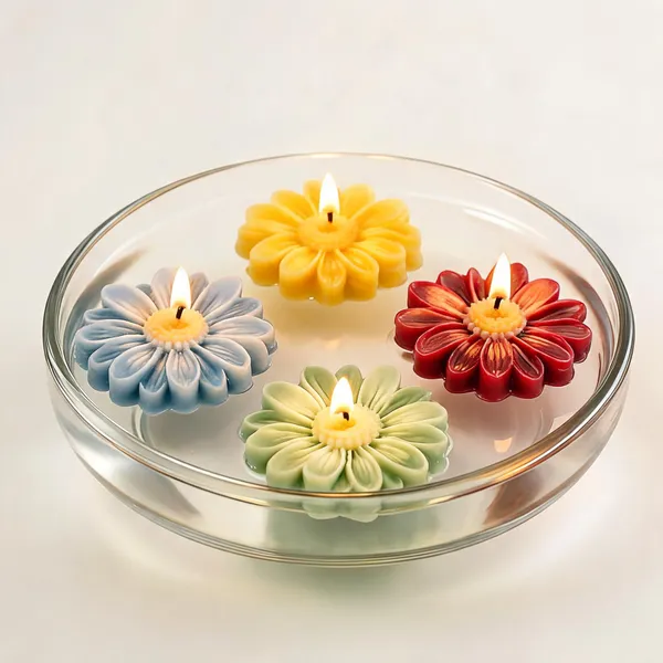 Wax_Decorative_Floral_Floating_Candle_Set_Multicolour_-_Pack_of_5
