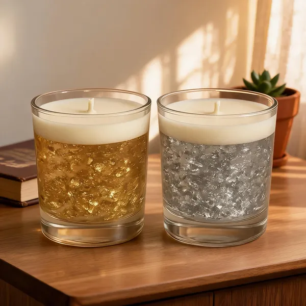 Wax_Decorative_Metallic_Textured_Glass_Candle_Gold_Silver