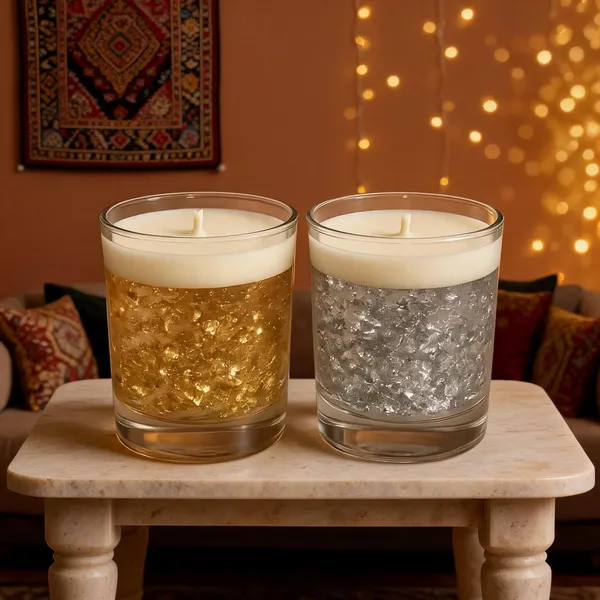 Wax_Decorative_Metallic_Textured_Glass_Candle_Gold_Silver