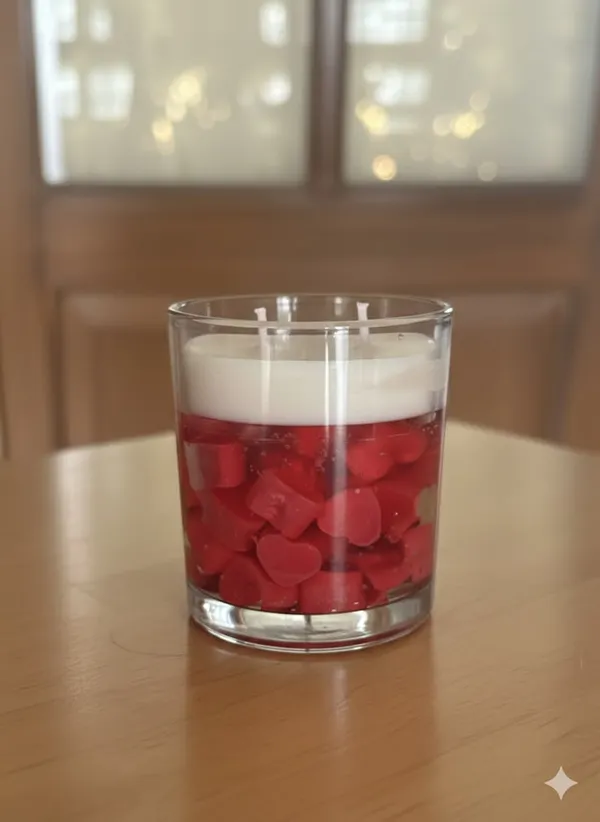 Wax_Decorative_Red_Layered_Glass_Candle_Red_White