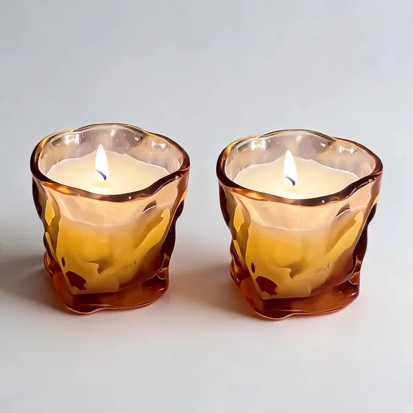 Glass_Decorative_Amber_Textured_Jar_Candle_-_Pack_of_2