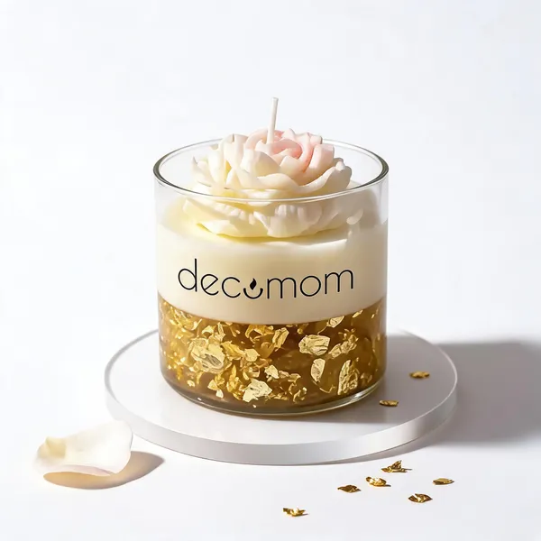 Glass_Decorative_Floral_White_Gold_Layered_Candle