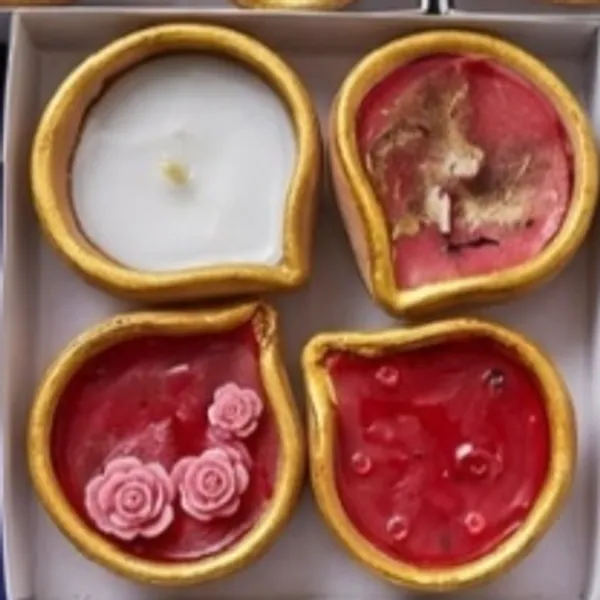 Wax_Festive_Assorted_Shape_Diya_Candle_Set_Red_Pink_White_Pack_Of_4