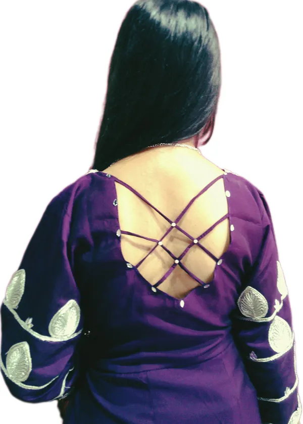 Purple_Silk_Fit_And_Flare_Maxi/Full_Length_Dress_For_Women