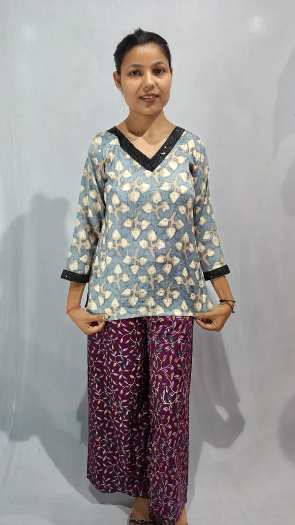Multicolor_Cotton_Polyester_Blend_Printed_Relaxed_Fit_Loungewear_Set_For_Women
