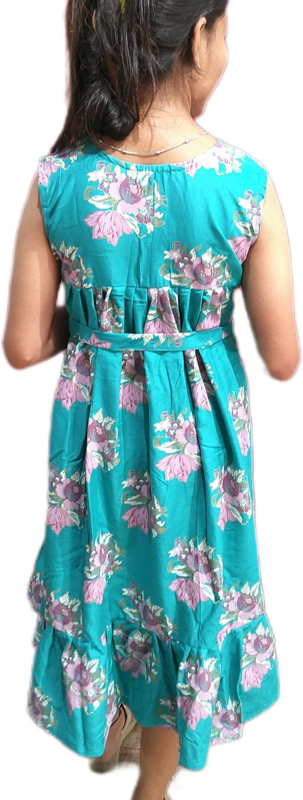 Kashnavika_Vastrakala_Girls_Below_Knee_Casual_Dress_(Light_Blue,_Sleeveless)