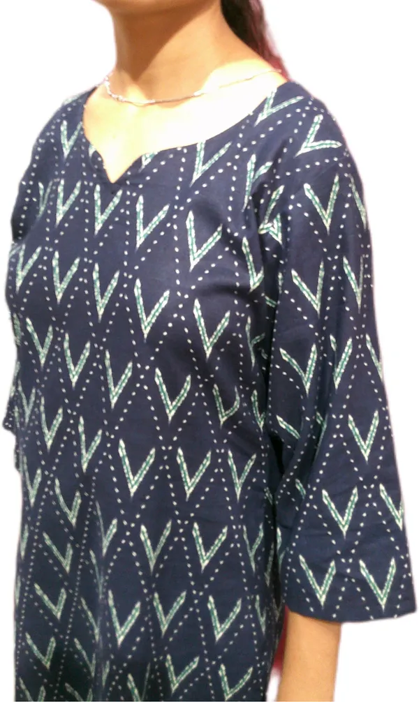 Kashnavika_Vastrakala_Women_Printed_Straight_Kurta_(Blue)