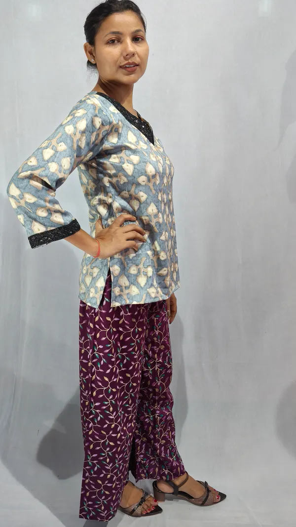 Multicolor_Cotton_Polyester_Blend_Printed_Relaxed_Fit_Loungewear_Set_For_Women