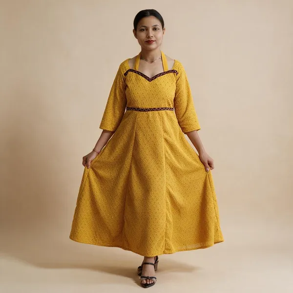 Yellow_Cotton_Anarkali_Gown_For_Women
