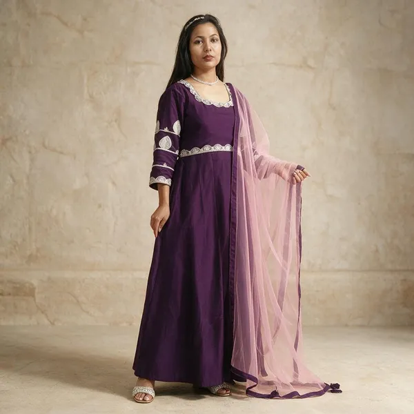 Purple_Silk_Fit_And_Flare_Maxi/Full_Length_Dress_For_Women