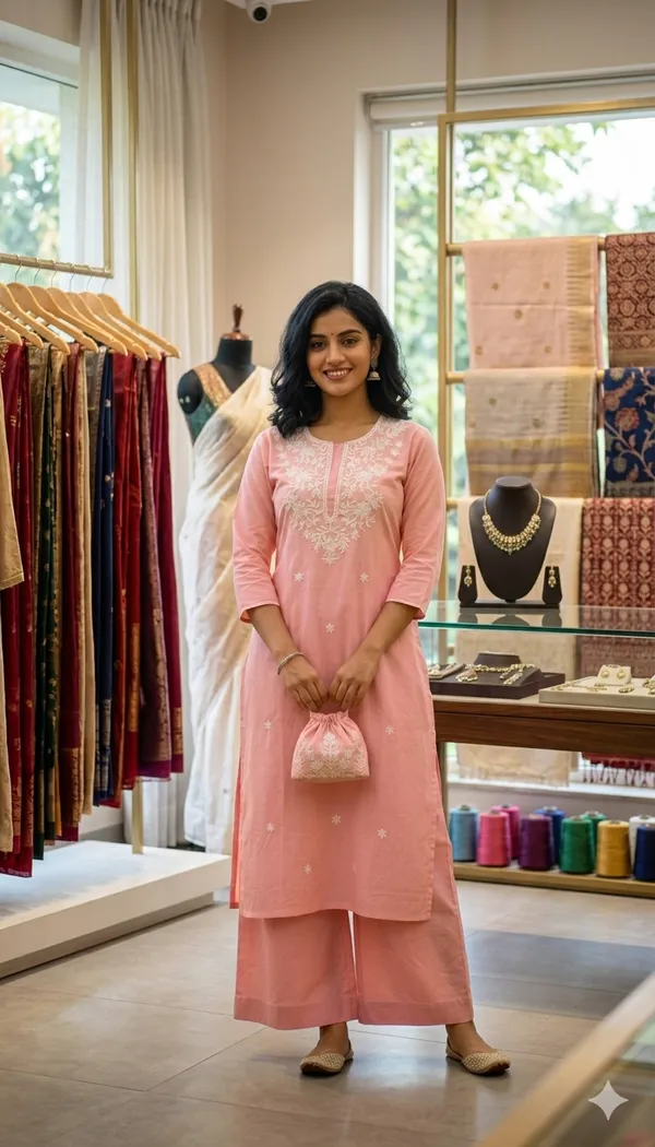 Pink_Embroidered_Straight_Kurta_Set_For_Women