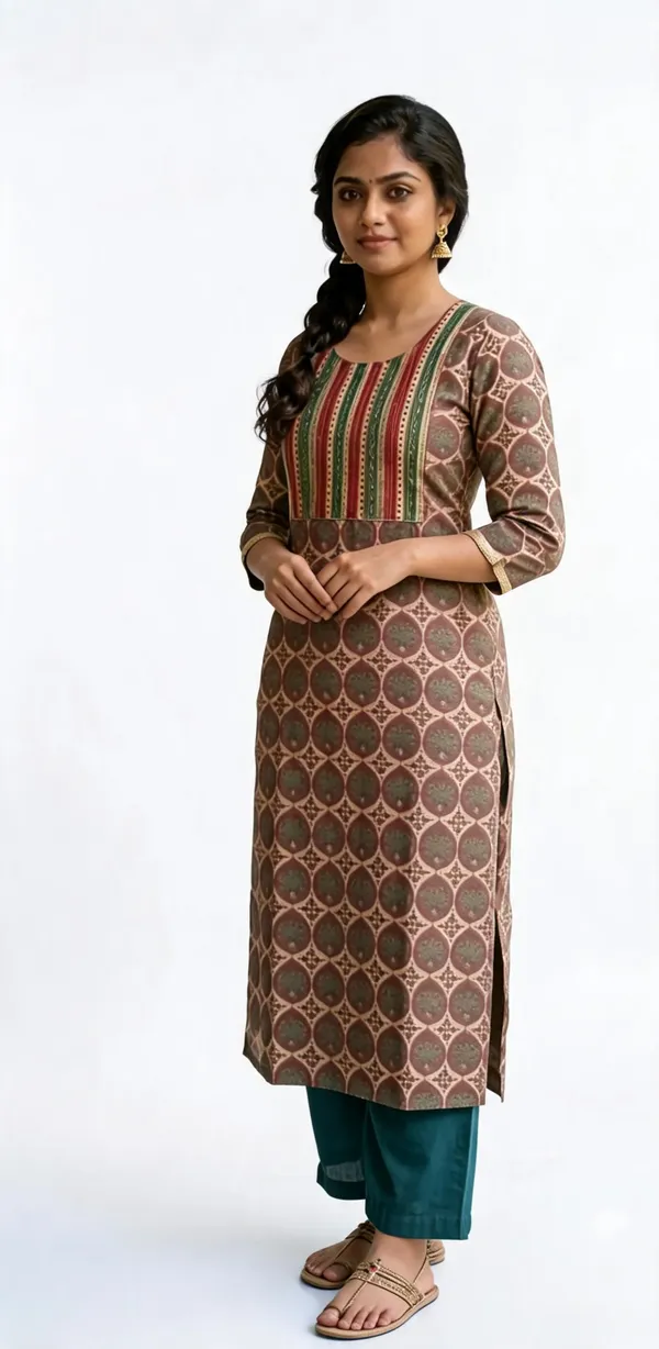 Multicolor_Geometric_Print_Straight_Kurta_Set_For_Women