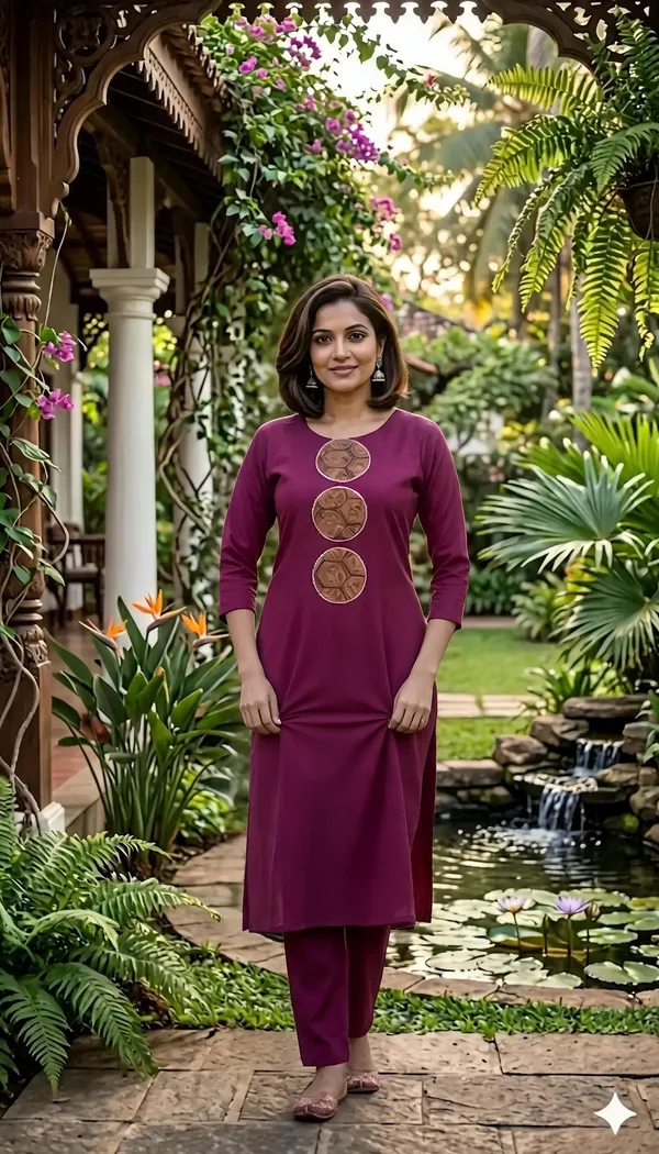 Magenta_Printed_Straight_Kurta_Set_For_Women