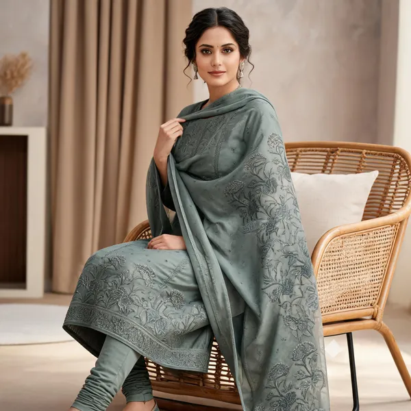 Green_Embroidered_Straight_Kurta_Set_For_Women