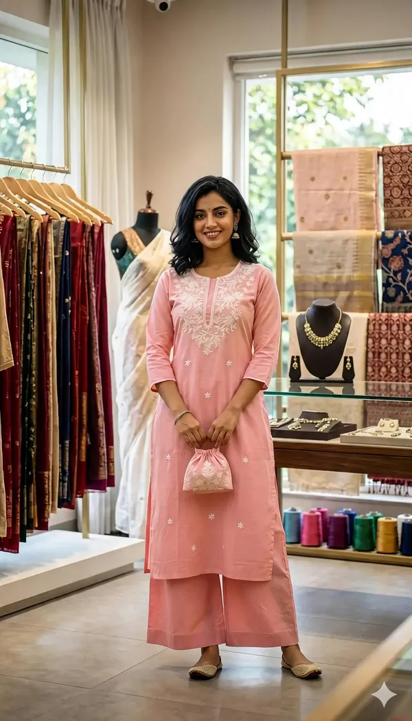 Pink_Embroidered_Straight_Kurta_Set_For_Women