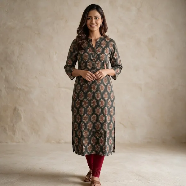 Grey_Paisley_Print_Straight_Kurta_For_Women