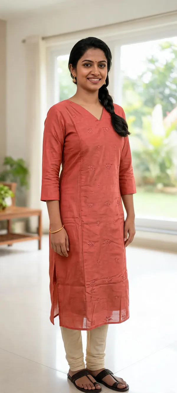 Coral_Cotton_Straight_Kurta_For_Women