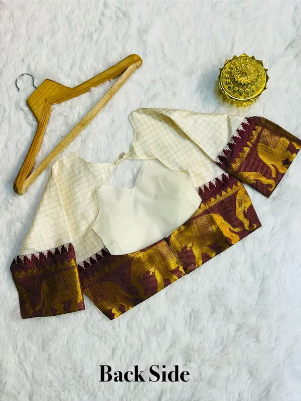 Elegant_Elephant_White_Checks_Silk_Lehenga_Light_Shades_To_Complement_To_Create_Beautiful_Aura_In_All_Function