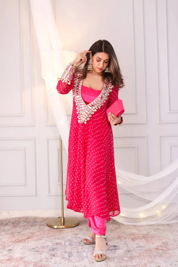 Designer_Mirror_Work_Anarkali_Suit_Set_For_Women_Georgette_Fabric_Available_In_Mehendi_Green_Royal_Blue_Black_Wine_Purple_Redish_Pink