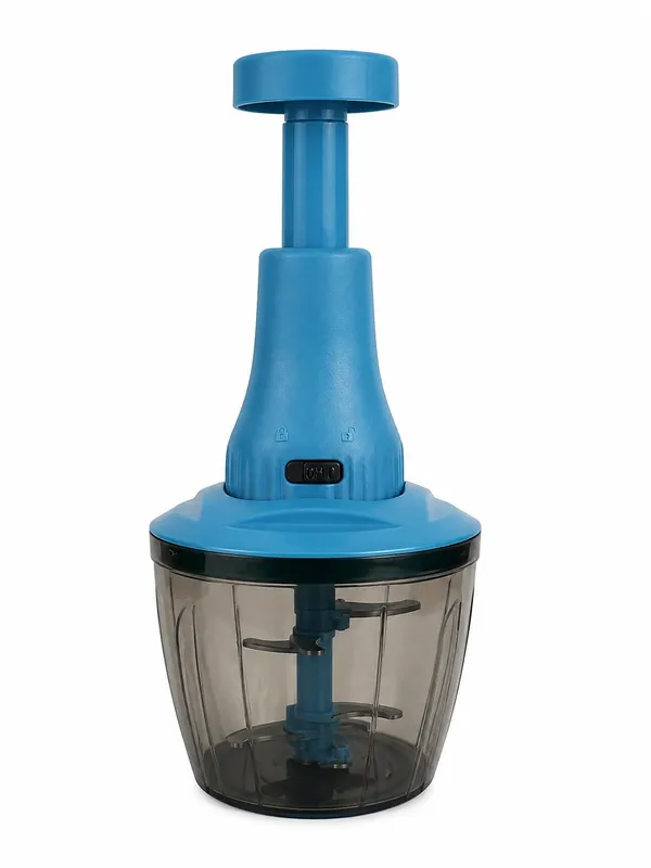 Manual_Hand_Press_Food_Chopper_With_Stainless_Steel_Blades_Blue_And_Green