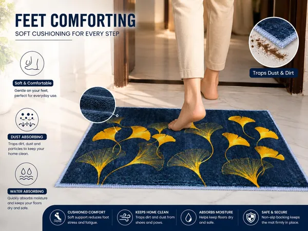 Product_Summary_Leaf_Print_Fur_Mat_Soft_Touch_Decorative_Print