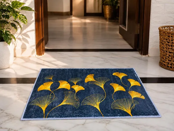 Product_Summary_Leaf_Print_Fur_Mat_Soft_Touch_Decorative_Print