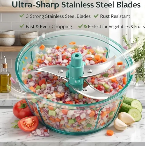 String_Vegetable_Chopper_With_3_Stainless_Steel_Blades_450ml_Chop_Onion_And_Many_Vegetables