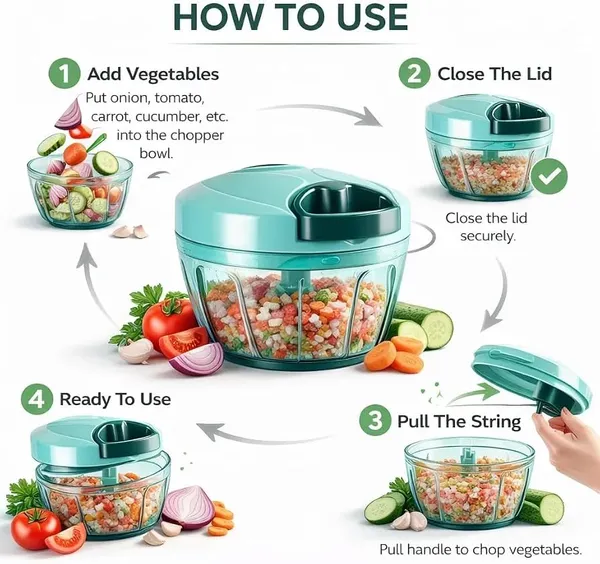 String_Vegetable_Chopper_With_3_Stainless_Steel_Blades_450ml_Chop_Onion_And_Many_Vegetables