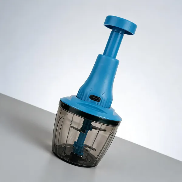 Manual_Hand_Press_Food_Chopper_With_Stainless_Steel_Blades_Blue_And_Green