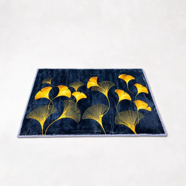 Product_Summary_Leaf_Print_Fur_Mat_Soft_Touch_Decorative_Print