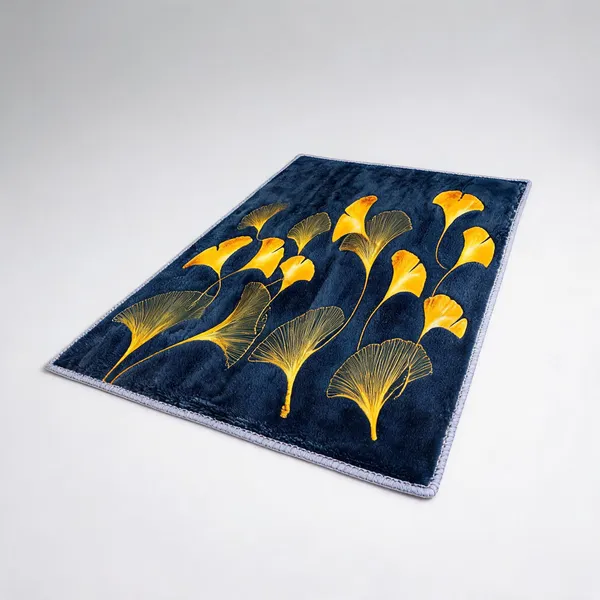 Product_Summary_Leaf_Print_Fur_Mat_Soft_Touch_Decorative_Print