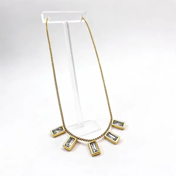 Gold_Stainless_Steel_Crystal_Cascade_Geometric_Pendant_Necklace_For_Women