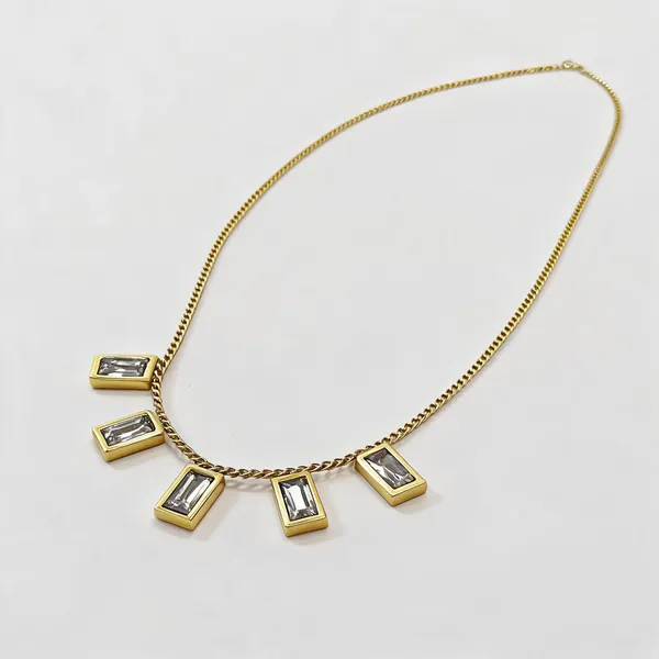 Gold_Stainless_Steel_Crystal_Cascade_Geometric_Pendant_Necklace_For_Women