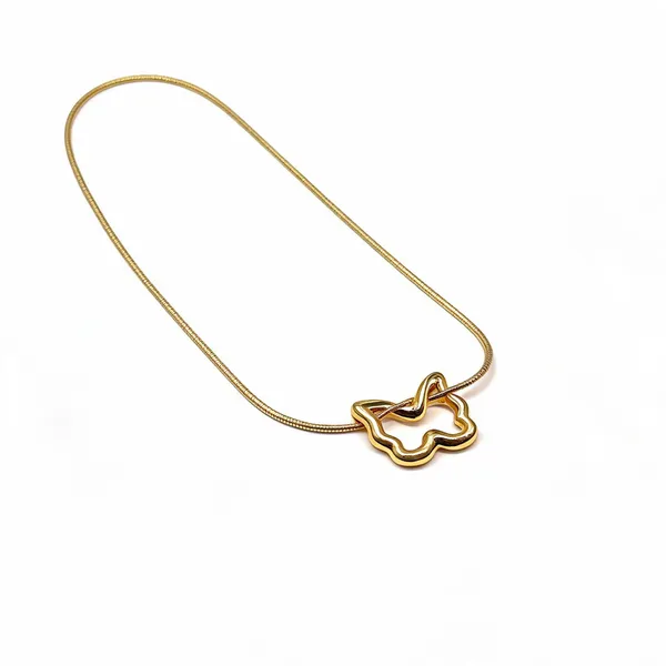 Gold_Stainless_Steel_Abstract_Pendant_Chain_Necklace_For_Women
