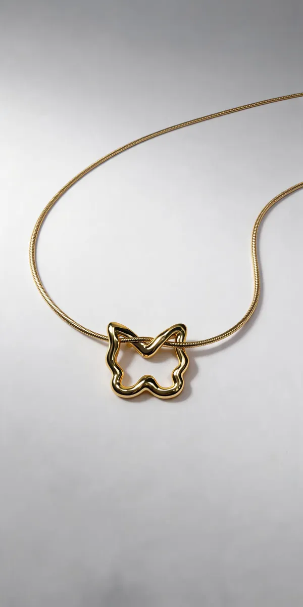 Gold_Stainless_Steel_Abstract_Pendant_Chain_Necklace_For_Women