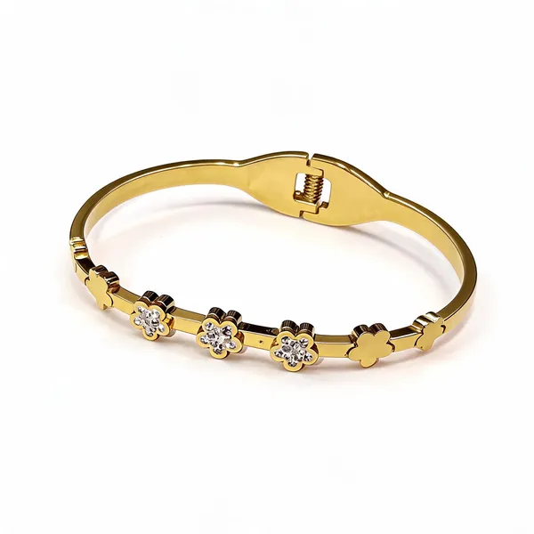Gold_Anti_Tarnish_Floral_Stone_Embellished_Bangle_Bracelet_For_Women
