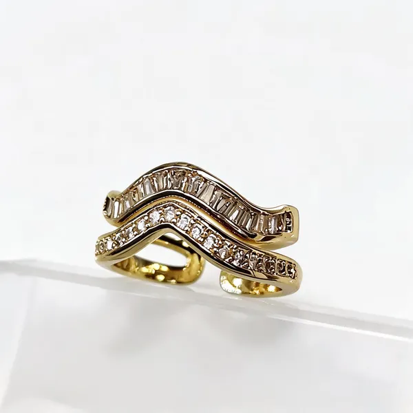 Gold_Stainless_Steel_Double_Wave_Stone_Adjustable_Ring_For_Women