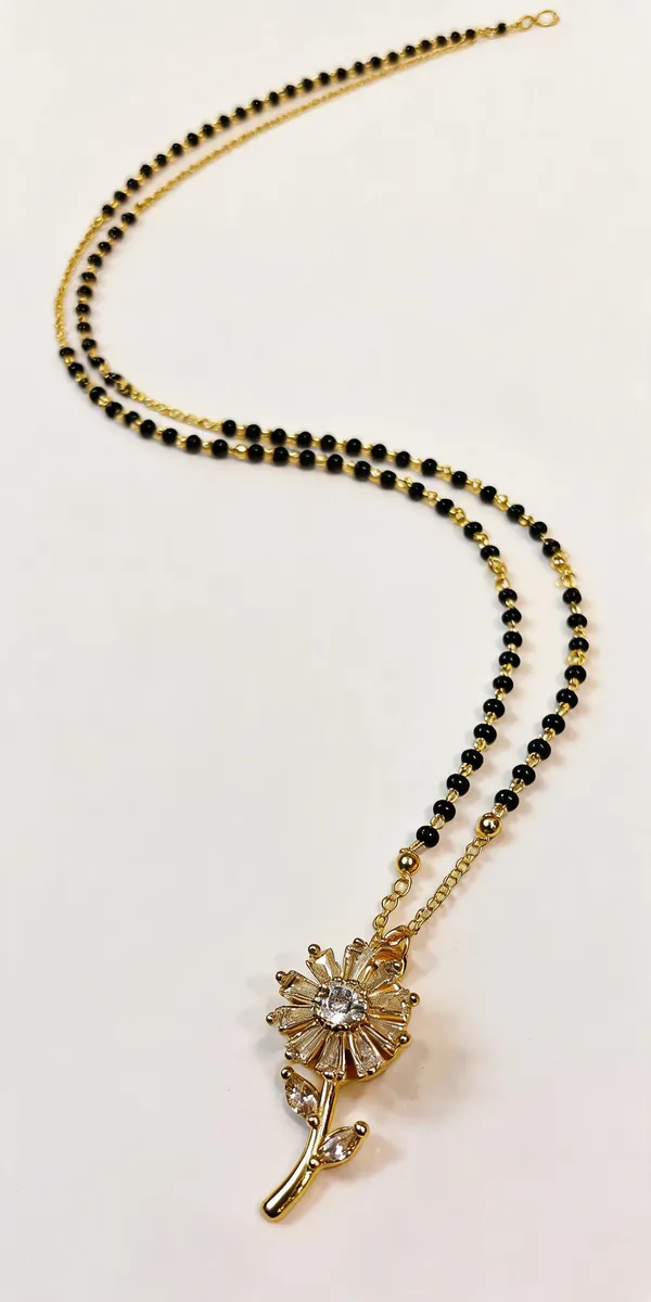 Gold_Stainless_Steel_Floral_Black_Beaded_Mangalsutra_Necklace_For_Women