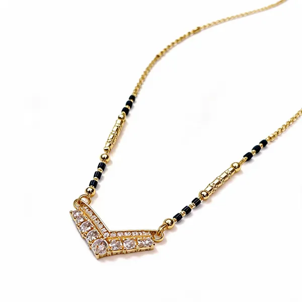 Gold_Stainless_Steel_V_Shape_Cz_Black_Beaded_Mangalsutra_Necklace_For_Women