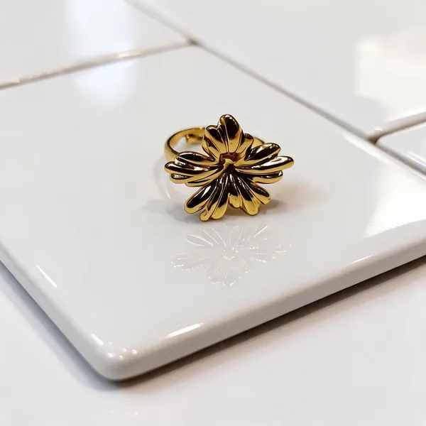 Gold_Stainless_Steel_Floral_Adjustable_Ring_For_Women