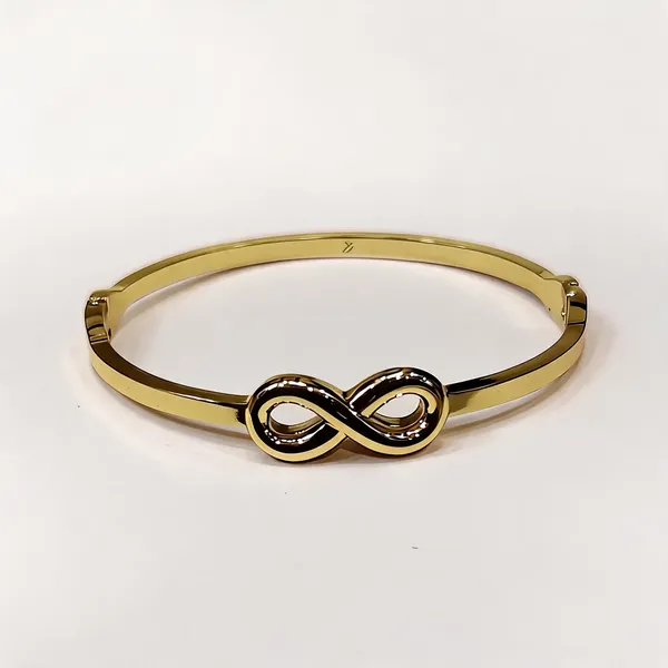 Gold_Anti_Tarnish_Infinity_Motif_Slim_Bangle_Bracelet_For_Women