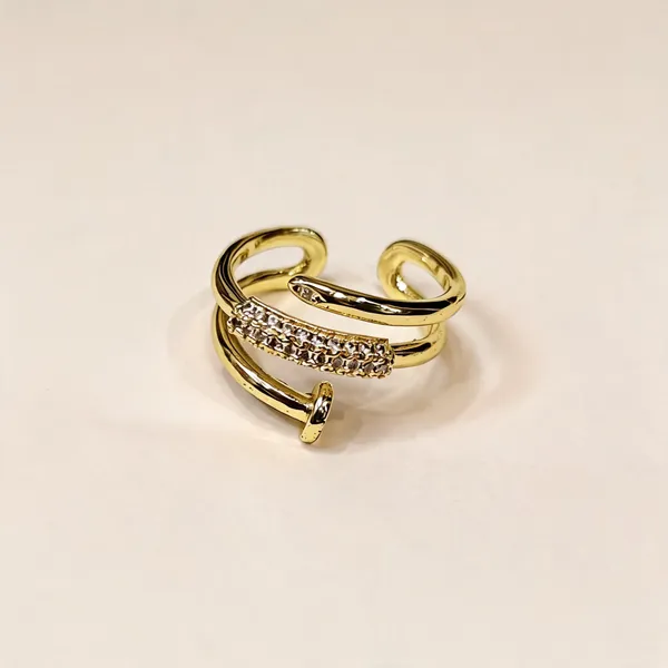 Gold_Anti_Tarnish_Rhinestone_Studded_Open_Adjustable_Ring_For_Women