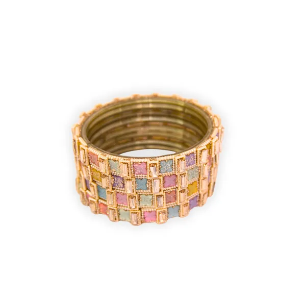 Pink_Gold_Alloy_Geometric_Kada_Set_For_Women