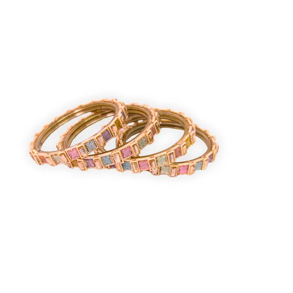 Pink_Gold_Alloy_Geometric_Kada_Set_For_Women